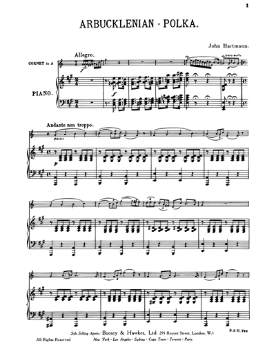 Arbucklenian Polka in A major — John Hartmann