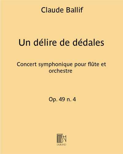 Un délire de dédales — Claude Ballif