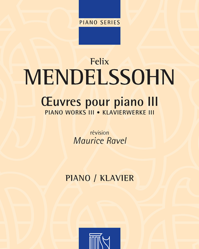 Œuvres pour piano III — 门德尔松