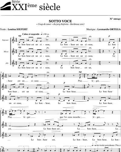 Sotto voce — Leonardo Ortega