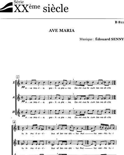Ave Maria - Senny - SAB — Édouard Senny