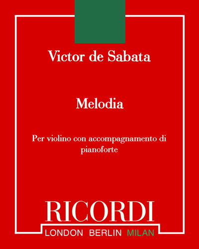 Melodia — Victor de Sabata