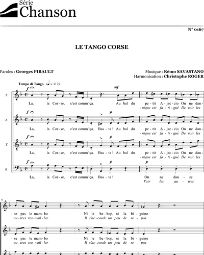 Le Tango Corse — Rémo Savastano