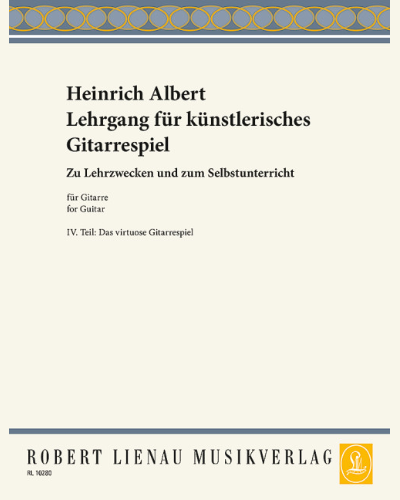 Lehrgang für künstlerisches Gitarrespiel — Heinrich Albert