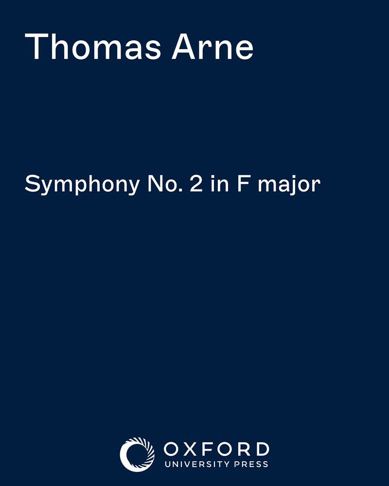 Symphony No. 2 in F major — Thomas Augustine Arne