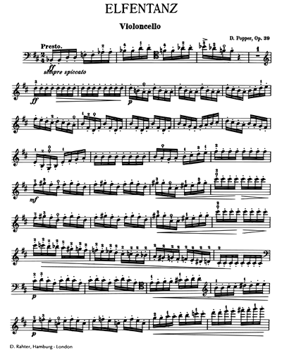 Dance of the Elves, op. 39 — David Popper