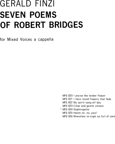Nightingales, op. 17 No. 5 — Gerald Finzi