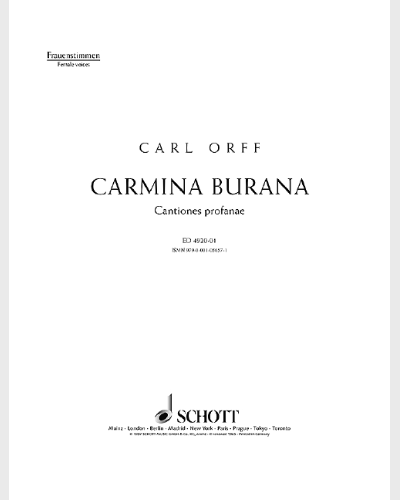 Carmina Burana — 奥尔夫