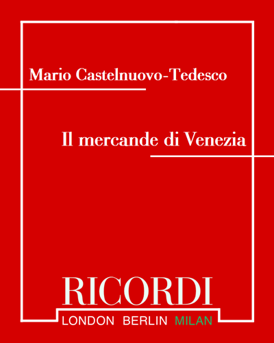 Il mercande di Venecia (from 'Ouvertures per il teatro di Shakespeare') — 卡斯特尔努奥沃-泰代斯科