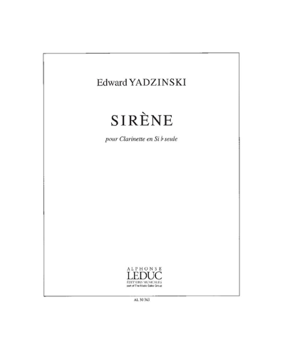 Sirène — Edward Yadzinksi