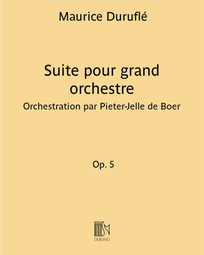 Suite for Large Orchestra, op. 5 — 迪吕弗莱