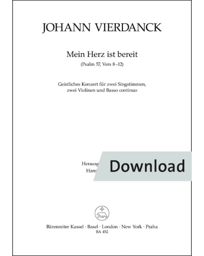 Mein Herz ist bereit — Vierdanck Johann