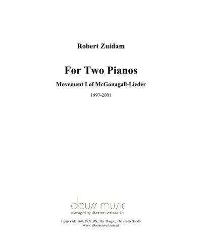 McGonagall-Lieder — Robert Zuidam