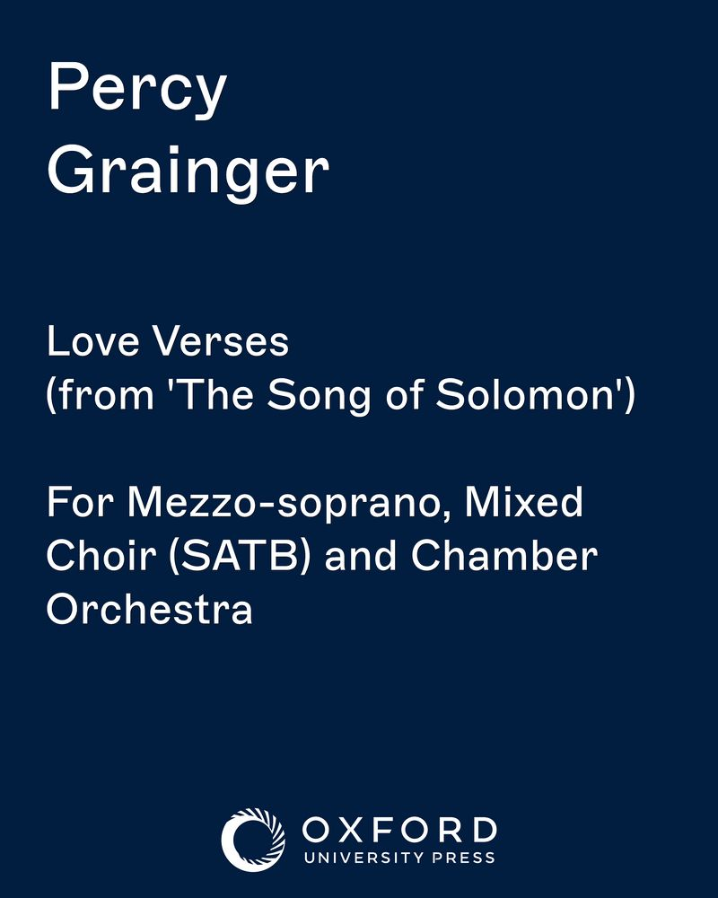 Love Verses (from 'The Song of Solomon') — 珀西·格兰杰