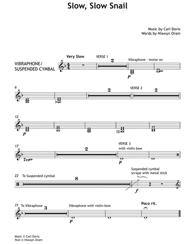 Slow, Slow Snail — Carl Davis