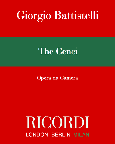 The Cenci — Giorgio Battistelli
