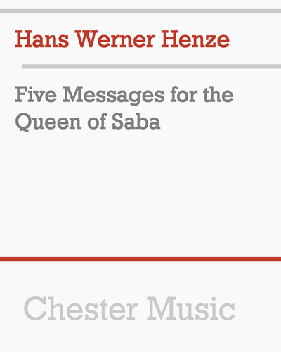 Five Messages for the Queen of Saba — 亨策