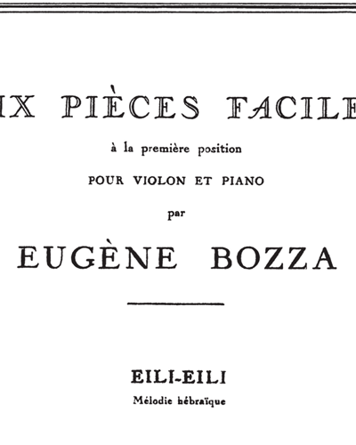 10 Pièces Faciles No. 5 — 欧仁·博扎