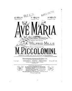 Ave Maria — M. Piccolomini