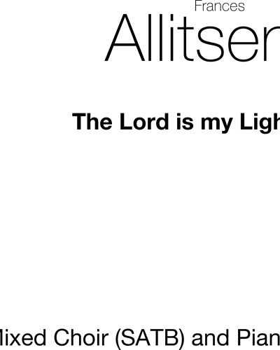The Lord is My Light — Frances Allitsen