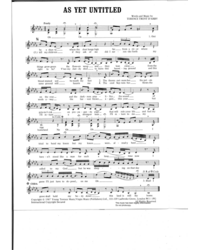 As Yet Untitled — Terence Trent D'Arby
