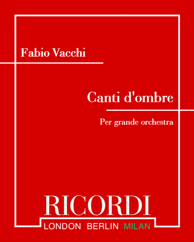 Canti d'ombre — Fabio Vacchi