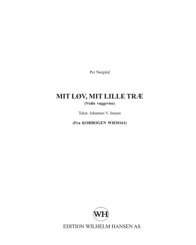 Mit løv, mit lille træ — 佩尔·诺高