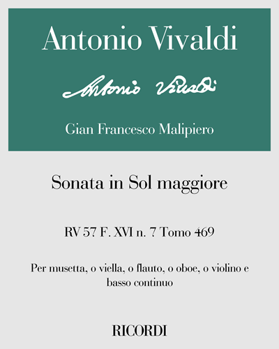 Sonata in G major, op. RV 57 — Antonio Vivaldi