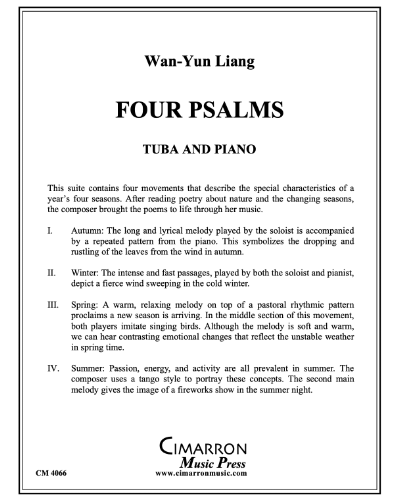Psalms, op. 4 — Wan-Yun Liang