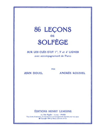Eighty-six Music Theory Lessons — Jean Douel