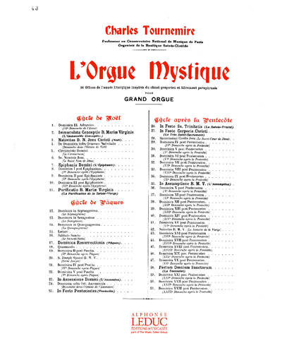 Dominica XVI post Pentecosten, op. 57 — 夏尔·图尔内米尔