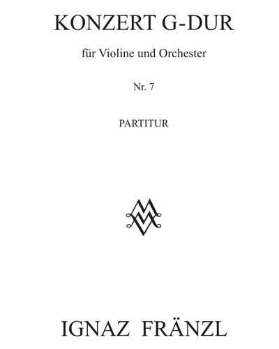 Violin Concerto in G major, op. 7 — Ignaz Fränzl