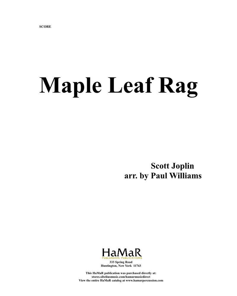 Maple Leaf Rag — 乔普林