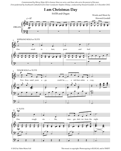 I am Christmas Day — Howard Goodall