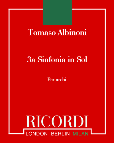 Sinfonia No. 3 in G major, op. 8 — 阿尔比诺尼