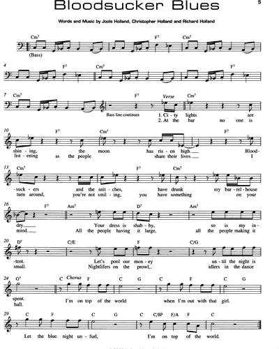 Bloodsucker Blues — Christopher Holland