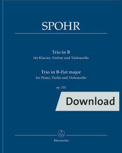Trio für Klavier, Violine und Violoncello B-Dur op. 133 — 施波尔