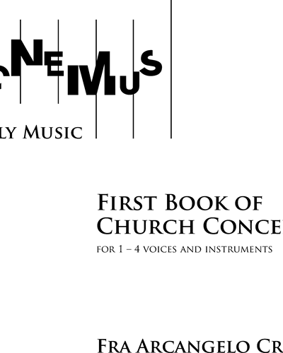 First Book of Church Concerts — Archangelo Crotti