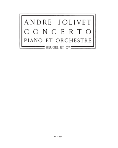 Piano Concerto — 安德烈·若利韦
