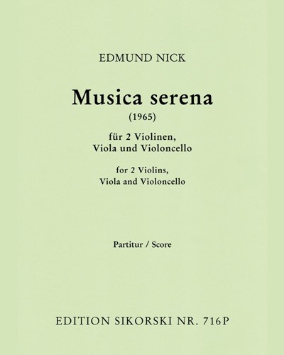 Musica serena — Edmund Nick