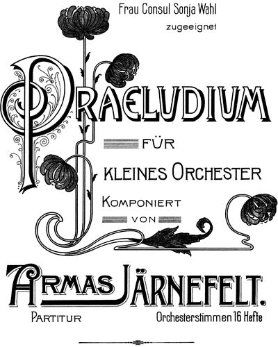 Praeludium — Armas Järnefelt