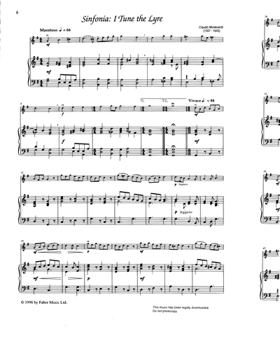 Sinfonia, 'I Tune The Lyre' — 蒙特威尔第