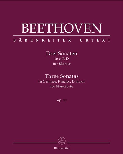Three Sonatas for Pianoforte, op. 10 — 贝多芬