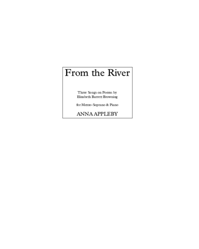 From The River — Anna Appleby