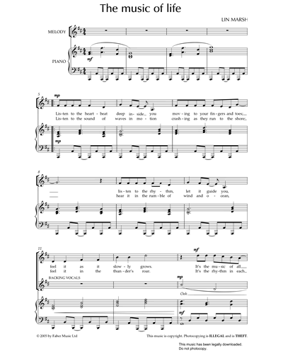 The Music Of Life — Lin Marsh