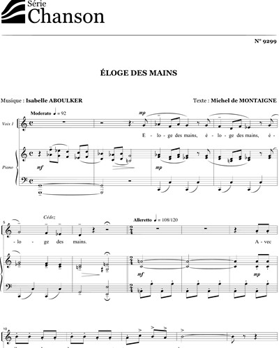 Éloge des mains — Isabelle Aboulker
