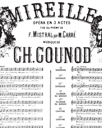 Mireille No. 6 Couplets — 古诺