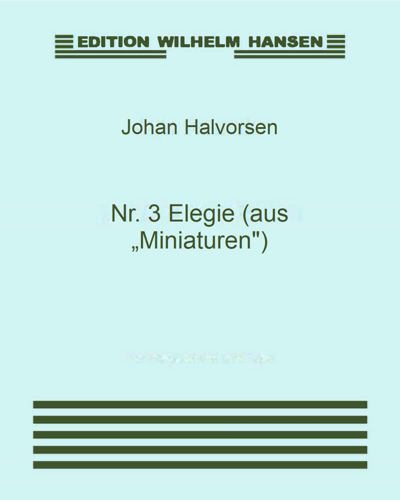 Elegie No. 3 (from 'Miniaturen'), op. 29 no. 3 — 约翰·哈沃森