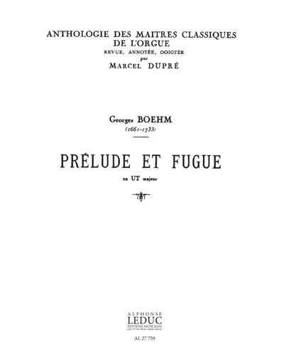 Prelude and Fugue in C major — Georg Böhm