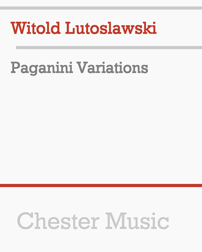 Paganini Variations — Witold Lutosławski